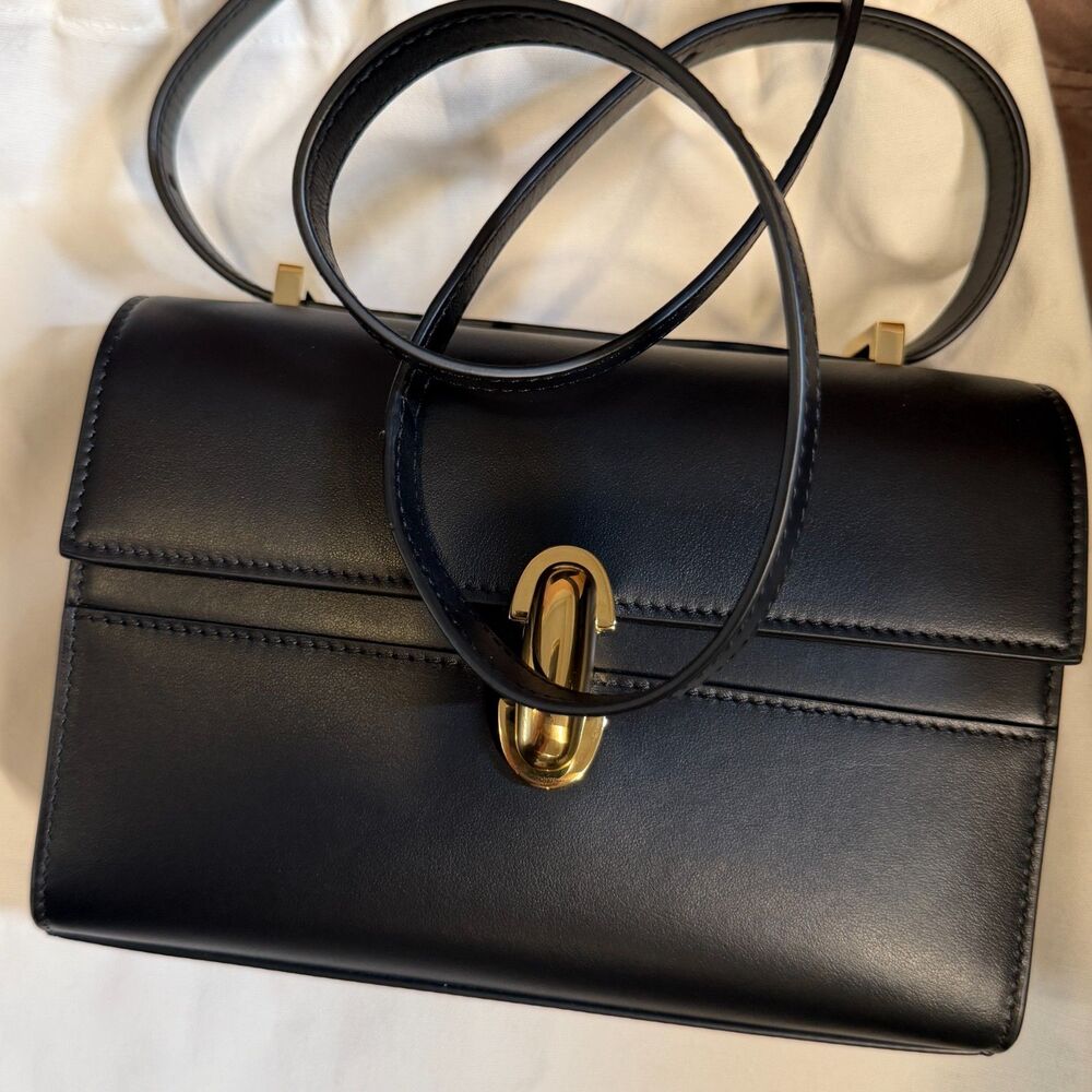 Savette Symmetry 19 in Black Leather NWT - Picture 4 of 9